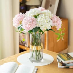 Artificial Flowers Silk Hydrangea Bouque for Wedding Home Party Living Room Table Decoration Accessories