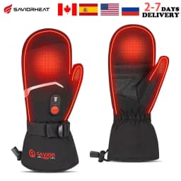 Waterproof Snowboard Cycling Motorcycle Bicycle Skiing Winter Gloves Crab Finger Style Heating Hand Warm Electric Thermal Gloves
