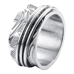 BONISKISS Stainless Steel Couple Rings Engraved Wedding Ring Hand Jewelry Superior Valentine's Day Engagement Anniversary Gift