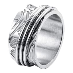 BONISKISS Stainless Steel Couple Rings Engraved Wedding Ring Hand Jewelry Superior Valentine's Day Engagement Anniversary Gift