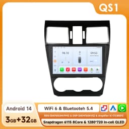 Hizpo Android 14 Radio For Subaru Forester WRX and STI XV Crosstrek Impreza 2015 2016 - 2018 Stereo Car GPS Player 2din Carplay