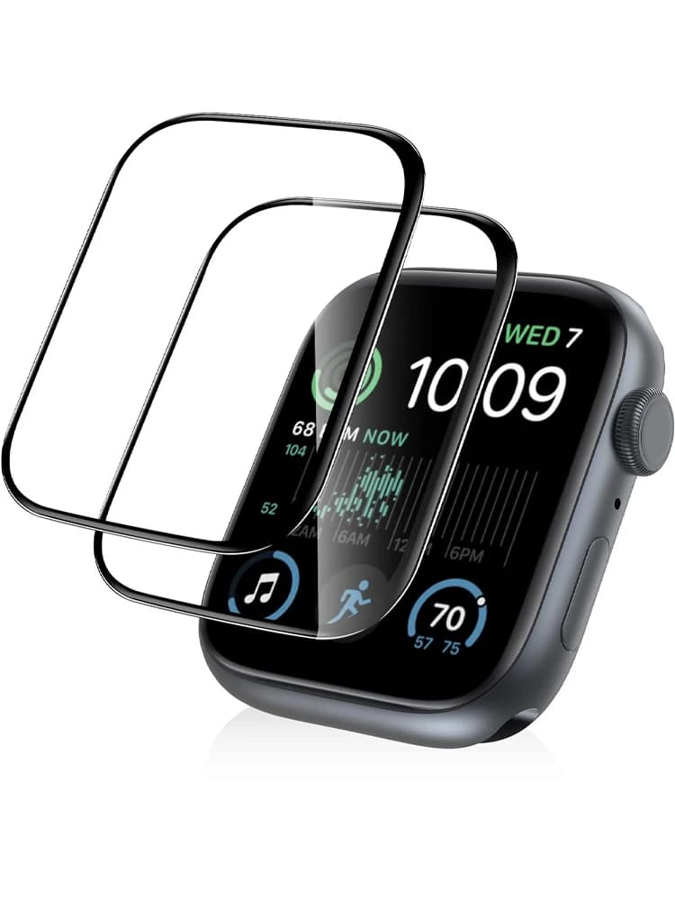 Screen Protector For Apple Watch series 9 8 7 6 5 4 3 se 45mm 41mm Accessories Glass 9D HD Full Film iWatch 44mm 40mm 42mm 38mm