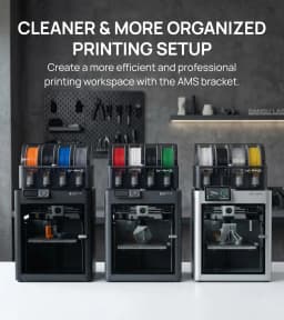JAYO AMS Support Bracket for Bambu Lab Compatible X1 P1 Series - Maintenance Facilitator And Workspace Organizer