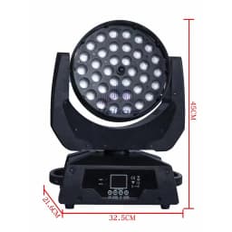 LED Lights Wash Zoom 36x18W RGBWA+UV 36x12W RGBW Moving Head Lighting With Flycase For Professional DJ Equipment