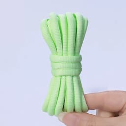 1Pair Round Shoe Laces for Basketball Sneakers Men and Women Casual Shoes Shoelaces Non-slip Shoelace Sport / Running Strings