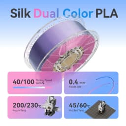 Conjure Silk PLA Magic Matte PLA 1.75mm Dual/Tri Colors Filament Plastic 1KG High Quality For FDM 3D Printers Material
