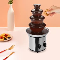 Chocolate Fountain Machine Rust-Proof Household 4-Layer Large Capacity Chocolate Melting Machine DIY Tool