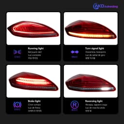 AKD Tail Lamp for Porsche Panamera 970.1 970.2 LED Tail Light 2010-2013 Rear Fog Brake Turn Signal Automotive Accessories