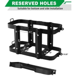 Water Container Mounting Bracket 5 Gallon Water Storage Jug Bracket Lockable Water Bucket Bracket Metal Water Carrier Rack For