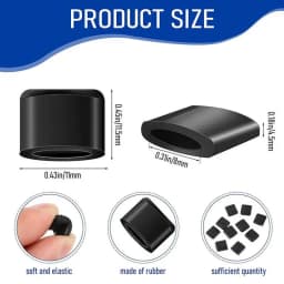 10Pcs/set Silicone Air Fryer Rubber Bumpers Reusable Rubber Protective Feet Covers Air Fryer Rubber Feet Replacement