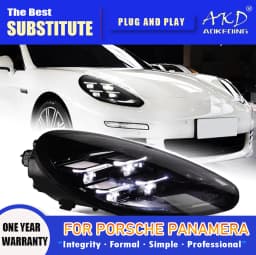 AKD Head Lamp for Porsche Panamera 970 LED Headlight 2010-2017 Headlights 971 DRL Turn Signal High Beam Angel Eye Projector Lens