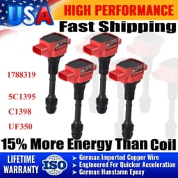 Carbole 4Pcs New Ignition Coil Pack For Nissan for Altima Sentra 2002-2006 L4 2.5L UF350