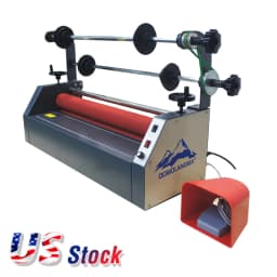 US Stock Qomolangma 26" Semi Auto Small Home Electric Business Card Cold Laminator laminating and mounting Machine Wholesale