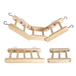 Bird Climbing Toys Folding Climbing Ladder Multi-purpose Beak Grinding Toys Bird Cage Accessories For Standing Climbing Resting