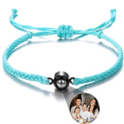 Wholesale Custom Photo Bracelet Personalized Photo Projection Bracelet Black Projection Bracelet for Men Birthday Christmas Gift