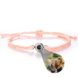 Wholesale Custom Photo Bracelet Personalized Photo Projection Bracelet Black Projection Bracelet for Men Birthday Christmas Gift
