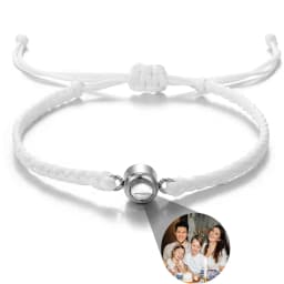 Wholesale Custom Photo Bracelet Personalized Photo Projection Bracelet Black Projection Bracelet for Men Birthday Christmas Gift