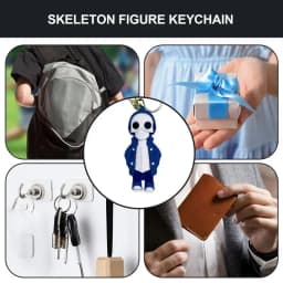 Skull Keychain Scary Skeleton Key Chain 8cm Backpack Purse Key Holder Portable Key Chain Bag Pendant For Men Women