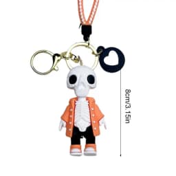Skull Keychain Scary Skeleton Key Chain 8cm Backpack Purse Key Holder Portable Key Chain Bag Pendant For Men Women