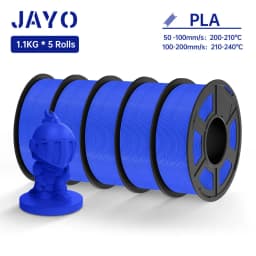 JAYO PLA Filament 1.75MM 5Rolls 3D Printer Filament PLA 100% No Bubble for FDM Coloful 3D Printing Material DIY Gift