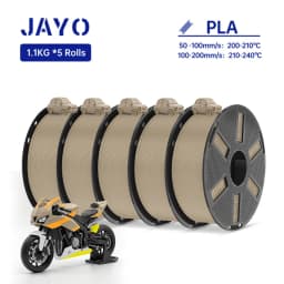 JAYO PLA Filament 1.75MM 5Rolls 3D Printer Filament PLA 100% No Bubble for FDM Coloful 3D Printing Material DIY Gift