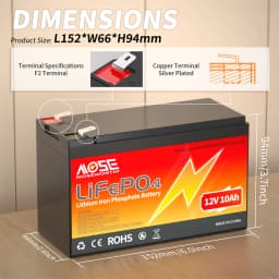 6Ah 10Ah 12Ah 20Ah 30Ah 12V 100Ah LiFePO4 Battery Pack BMS 200Ah 300Ah Lithium Iron Phosphate Rechargeable Battery Bateria