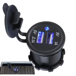 Car Fast Charger 2 Ports Car Phone Charger Adapter Cell Phone Car Charger For Most Phones And Tablets USB Socket For Car