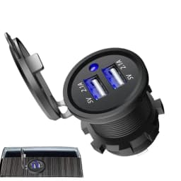 Car Fast Charger 2 Ports Car Phone Charger Adapter Cell Phone Car Charger For Most Phones And Tablets USB Socket For Car