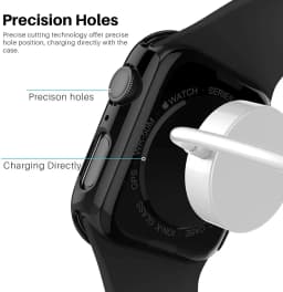 Glass+Cover for Apple Watch Case 44mm 40mm 45mm 41mm 42mm 38mm iWatch Accessory Screen Protector Apple Watch Series 3 6 SE 7 8 9