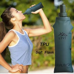 Flexible Water Bottle Foldable Travel Water Bag Portable Sports Travel Water Bottles For Profession Sports And Daily Life For