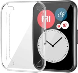 Plated Cover For Huawei Watch fit Case Smartwatch TPU Bumper All-Around Screen Protector Huawei Watch fit new 2021 Case