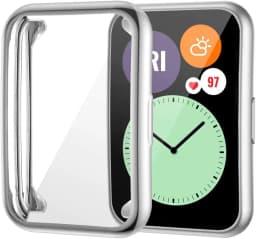 Plated Cover For Huawei Watch fit Case Smartwatch TPU Bumper All-Around Screen Protector Huawei Watch fit new 2021 Case