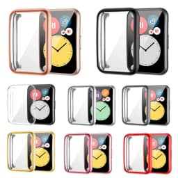Plated Cover For Huawei Watch fit Case Smartwatch TPU Bumper All-Around Screen Protector Huawei Watch fit new 2021 Case
