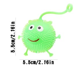 LED Bouncy Ball Glowing Sensory Ball Smile Face Flashing Toy Light Up Mouse Responsive Ball For Boys And Girls Party Favor