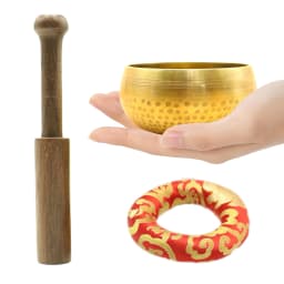 Tibetan Singing Bowl Set Meditation Sound Bowl With Wooden Strike And Pad Meditation Bowl For Meditation Yoga Meditation Gifts
