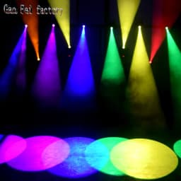 LED Mobile Lyre Spot Lights High Brightness Moving Head 60W With 8Gobos 7colors By 512DMX Control For DJ Disco Party Light