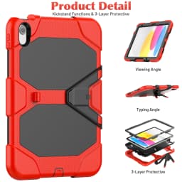 Kickstand Case for iPad 10th 2022 10.2inch iPad 8th 7th Gen 2020 Mini 46 Shock Dirt Proof Silicone Rugged Stand Cover Hard Case