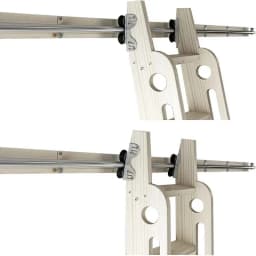 16FT(488cm) Retractable Sliding Library Hardware Kit No Ladder,Round Tube Rolling Ladder Track, Floor Roller with Brake