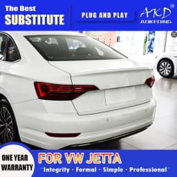 AKD Tail Lamp for VW Jetta LED Tail Light 2019-2021 Jetta MK7 Rear Fog Brake Turn Signal Automotive Accessories