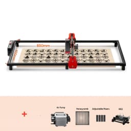 Full Set Big 10W Wireless Laser Engraver Cutter Wood Cutting Engraving Machine AlgoLaser DIY Kit 85x40CM Air Assisted Laser Kit