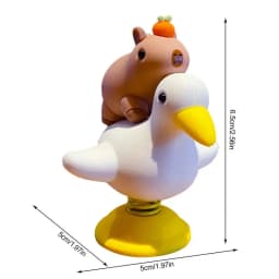 Capybara Car Ornament Dashboard Spring Bobble Head Capybara Figurine Creative Desktop Decorations Capybara Decoration Gift Cute