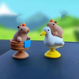 Capybara Car Ornament Dashboard Spring Bobble Head Capybara Figurine Creative Desktop Decorations Capybara Decoration Gift Cute