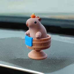 Capybara Car Ornament Dashboard Spring Bobble Head Capybara Figurine Creative Desktop Decorations Capybara Decoration Gift Cute