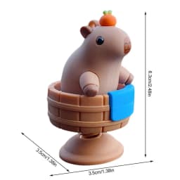 Capybara Car Ornament Dashboard Spring Bobble Head Capybara Figurine Creative Desktop Decorations Capybara Decoration Gift Cute
