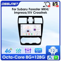4G DSP Carplay Android 14 Car radio For Subaru Forester MK4 Impreza XV Crosstrek 2012-2014 multimedia player GPS Stereo headunit
