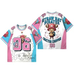 Bandai One Piece Tony Tony Chopper 06 Soccer Jersey 3D Quick Dry T-Shirt For Men Women Kids Sports Anime Tee Streetwear