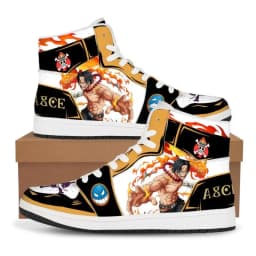 One Piece Customized Anime Sneakers Basketball Shoes Fashion Men and Women High Top Casual Shoes Monkey D. Luffy Festival Gift