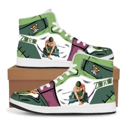 One Piece Customized Anime Sneakers Basketball Shoes Fashion Men and Women High Top Casual Shoes Monkey D. Luffy Festival Gift