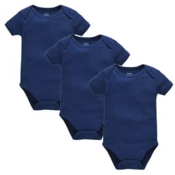 Kavkas 3PCS 5PCS Baby Boys Girls Clothes Solid White Short Sleeve Cotton Baby Bodysuits body bebe 0-24 months Newborn Jumpsuit