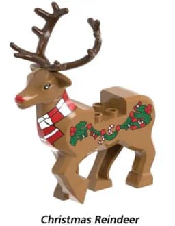 Christmas Blocks Toys Santa Claus Reindeer Action Figures Building Bricks Toy Gift